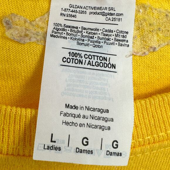 Kobe Bryant Lakers 24 8RYANT Women's L VINTAGE Gildan Cotton Short Sleeve Tee - Picture 5 of 5